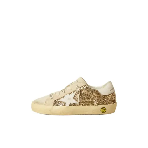Golden Goose Супер Звезда Детская кожаная обувь Низкий топ Бежевый Kids