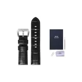 Чёрный с серебряной булавкой