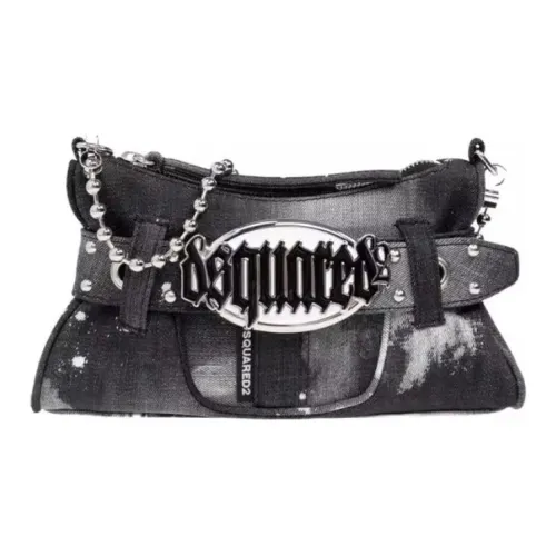 DSQUARED 2 Хлопок Сумка через плечо Женская Черная