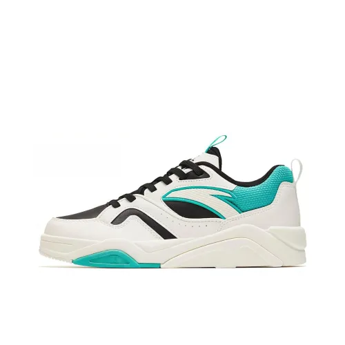 ANTA Пламя 3,0 Slip-Resistant Shock Absorbers Низкий Топ Скейтбординг Кроссовки Мужские Белый Зеленый