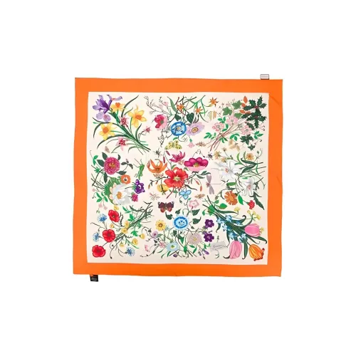 GUCCI Flora Шелковые шарфы Апельсин Женские