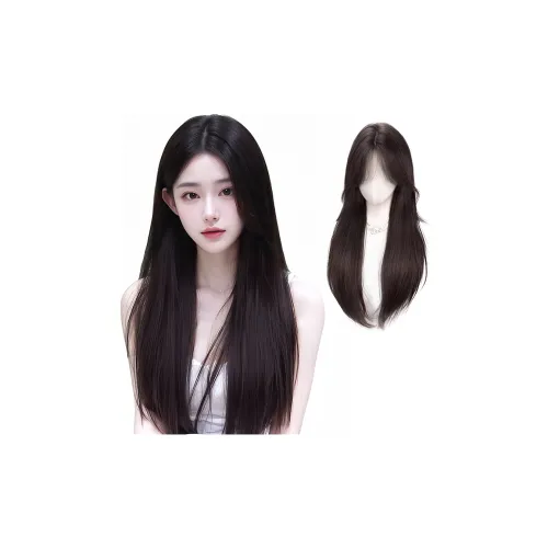 TIANKONGSHU Супер Flattering Первая любовь Черный длинный Straight Парики