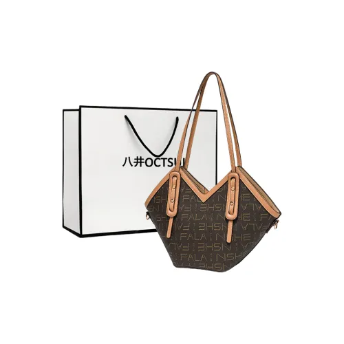 OCTSUI PVC Тоут Сумка Сумка для покупок Сумка на плечо Женская Кофейная Денимовая