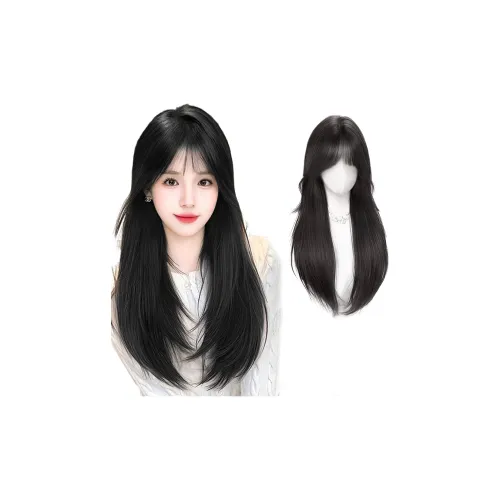 TIANKONGSHU First Love Sensation Черный Длинный Straight Парики