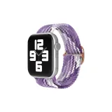 Выдвижной застежка, двойное оборачивание, ткань вязаная, градиент фиолетовый.