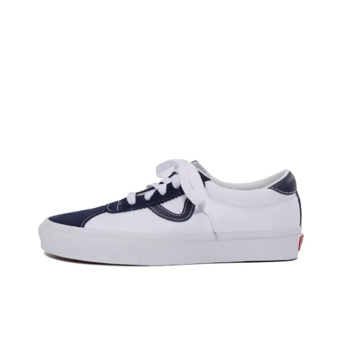 Vans Sports Low Топ Скейтборд Кроссовки Унисекс Белый Синий