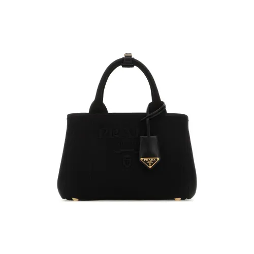 PRADA Холст Через плечо Одно плечо Сумка Женская Черная