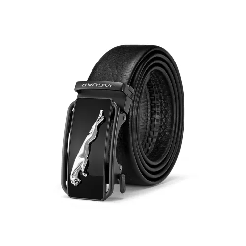 JAGUAR Ремни из натуральной коровьей кожи мужской черный ширина 3,5 см