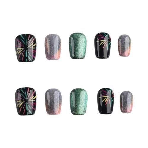 Song Biography Новый год Фейерверк Кошачий глаз Мода Ослепительный цвет Ботильоны 15 мм Короткий LADDER