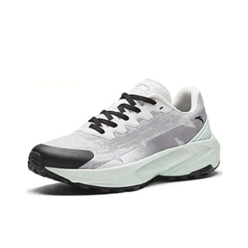 ANTA Амортизация и Дышащий Низкий Топ Беговые кроссовки Женские Бумага Серый