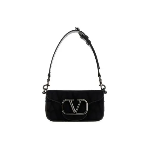 Valentino Сумка через плечо с тканью и кожей мужская черная