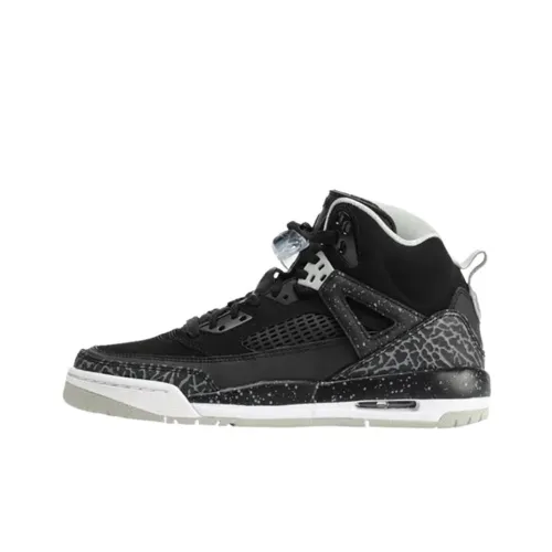 Джордан Spizike Нижняя юбка Устойчивая к истиранию Высокий топ Детская баскетбольная обувь Черный Детский