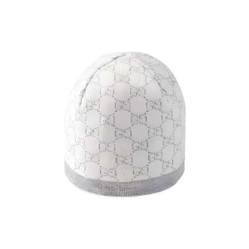 GUCCI Вязаные шапки светло-серого цвета для детей