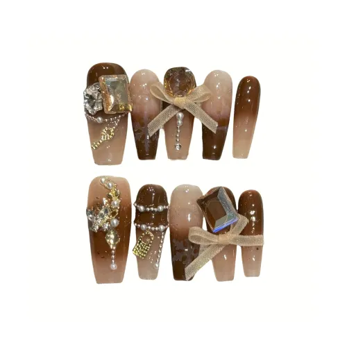 XIAMEIYU Стиль Майярд Сладкий стиль False Nail Трапециевый Длинный 30MM