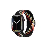 Двойное оборачивание, ткань вязаная, застежка, черный, радуга