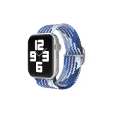 Выдвижной застежка, двойное оборачивание, ткань вязаная, градиент синий