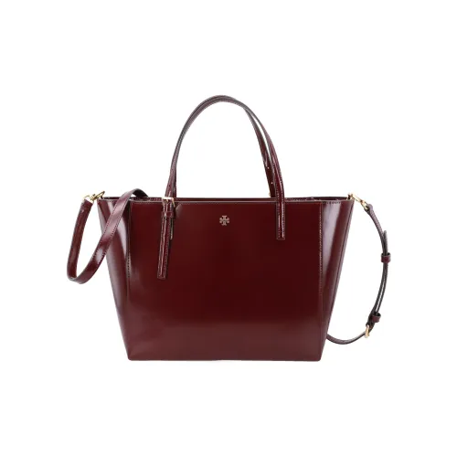 TORY BURCH Emerson Лакированная кожа Тоут Сумка Сумка для покупок Сумка через плечо Сумка Обычная Женская Бургунди