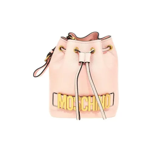 MOSCHINO Телячья кожа Ведрообразная сумка Сумка через плечо Женская Розовая