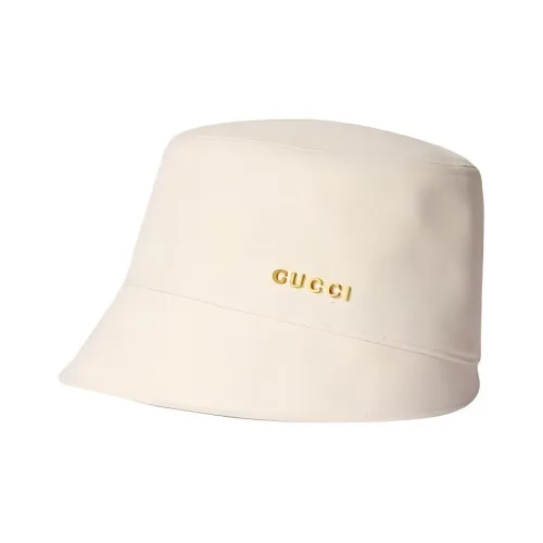 GUCCI Canvas Шляпы ведра Женские Белые