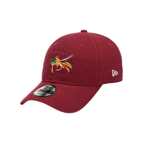 New Era Хлопковые кепки унисекс красного цвета