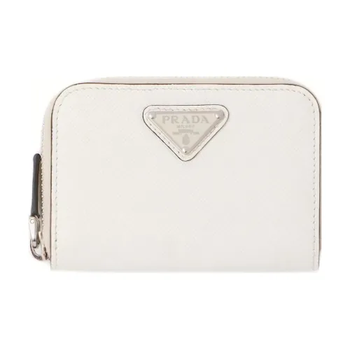 PRADA Кошелек из коровьей кожи мужской белый