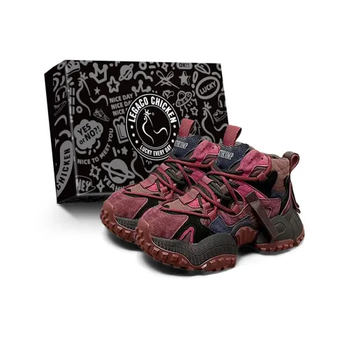 Legaco Chicken Slip-Resistant Abrasion-Resistant Увеличивающий Высоту MID Топ Толстая Подошва Мужские Кроссовки