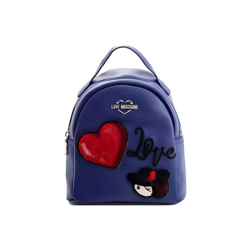 MOSCHINO Кожа Рюкзак Мини Женский Синий