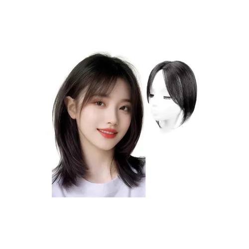 YUNQING Темпераментные прядь Женская Перука Человеческие Волосы Короткие Прямые Волосы