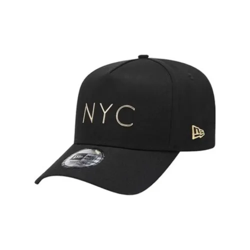 New Era Хлопковые кепки унисекс черный золотой