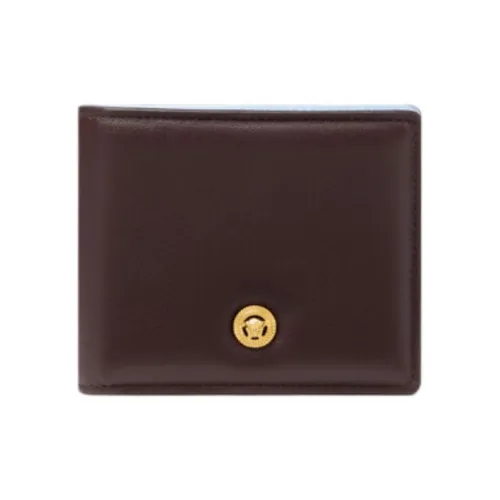 FANSIZHE MEDUSA BIGGIE серия Коровья кожа Кошелек Мужской Коричневый Золотой