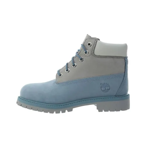 Timberland Премиум Детская Туристическая Обувь Высокий Верх Серый Синий Kids