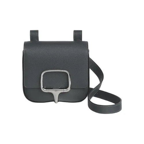 HERMES Della Cavalleria Эпсомская кожа Сумка через плечо Мини Женский H0 Misty Серый