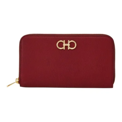 FERRAGAMO Телячья кожа Кошелек Стандартный Женский Бордовый