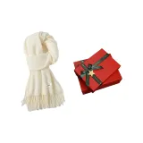 Молочно-белый, красная коробка, набор