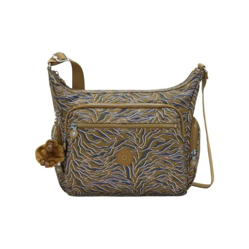 Kipling Полиэстер Сумка через плечо Большая Женская UNDERWATER Листовой Зеленый