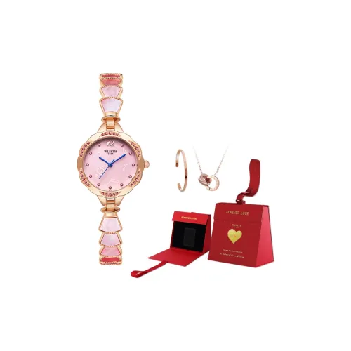 WLISTH Кварцевый механизм Steel Strap Женские часы Жемчужная раковина Циферблат часов Цвет