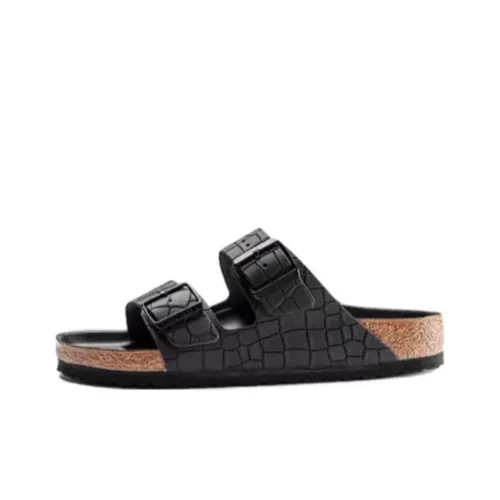 Birkenstock Arizona Резиновая подошва устойчивая к истиранию слипоны унисекс черный стандартный