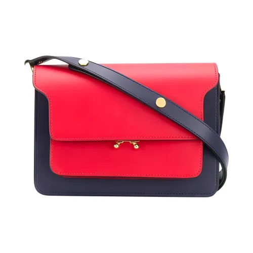 Marni Основная часть Гладкая поверхность Телячья кожа Сумка на плечо Женские Красный Синий