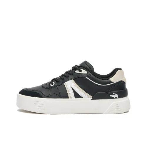 LACOSTE L002 EVO Slip-resistant Low Top Скейтборд Кроссовки Женские Черный Белый