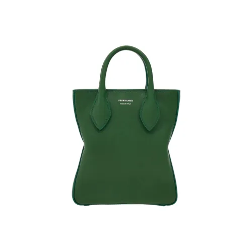 Ferragamo Телячья кожа Тоут Сумка Сумка для покупок Сумка через плечо Сумка мини Мужская Лесной зеленый