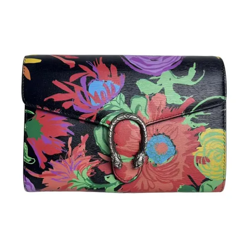 GUCCI Dionysus Кожа Сумка через плечо Сумка на плечо Женская Черная