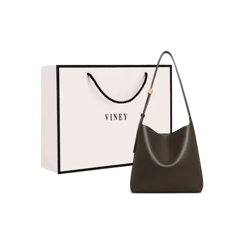 VINEY Коровья кожа Подмышечный Сумка на плечо Большой Женские Темно-зеленый мох