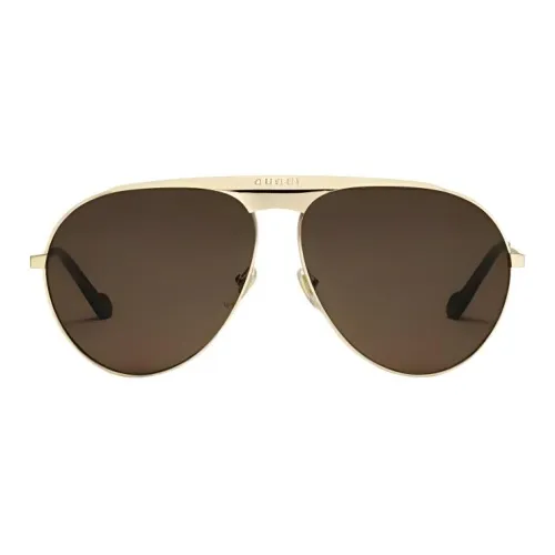GUCCI Металл Aviator Солнцезащитные очки Мужские Золотые