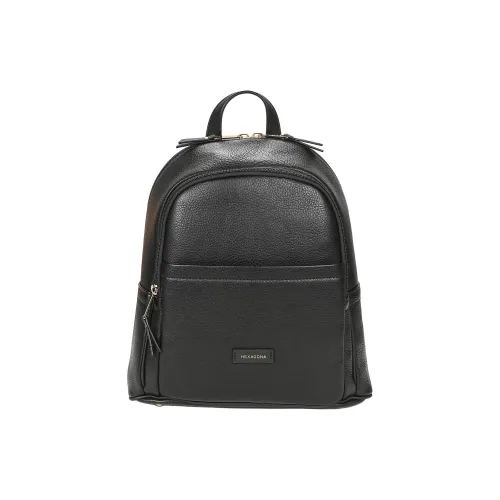 H HEXAGONA PARIS Синтетическое волокно Рюкзак Женские Черный