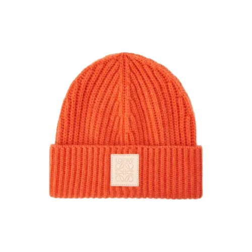 LOEWE Кашемир Шапки-бини Женские Оранжевый