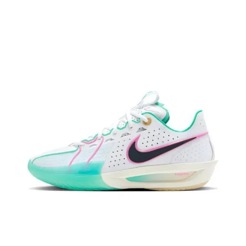 Nike Air Zoom G.T. Cut 3 Low Топ Баскетбольные кроссовки Унисекс Белый Синий