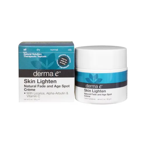 DERMA E Natural Осветление темных пятен и лечение пятен для лица крем для осветления отбеливания вечерний тон кожи 56 г