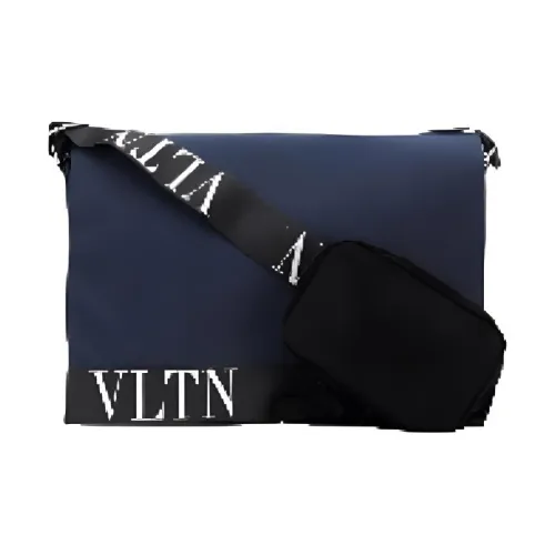 Valentino Кожа Сумка через плечо Мужская Темно-синий