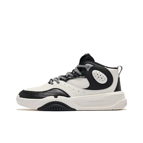 Erke DynaSky 2,0 Non Slip Легкие Высокие Кроссовки для скейтбординга Мужские Микрокристаллический Белый Джет Черный