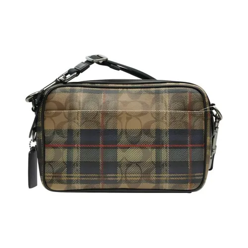 COACH Graham Холст и Кожа Сумка через плечо Маленькая Мужская Черная Многоцветная